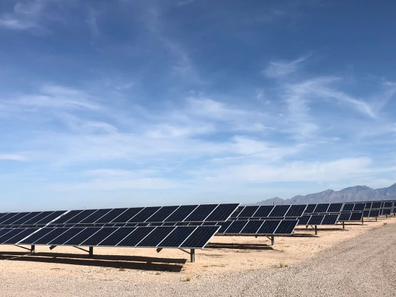 Field of solar panels