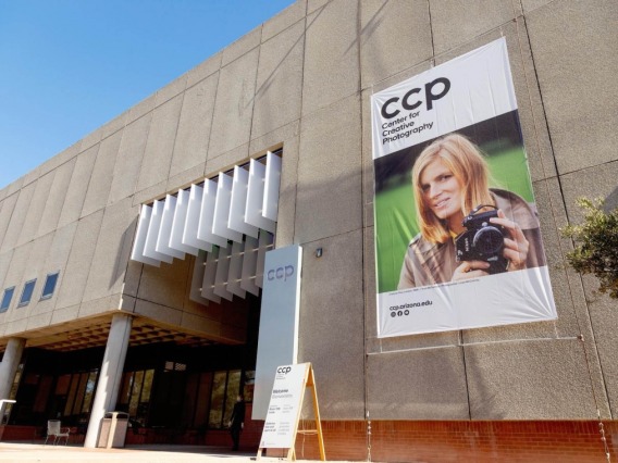 Center of Creative Photography features a Linda McCartney banner